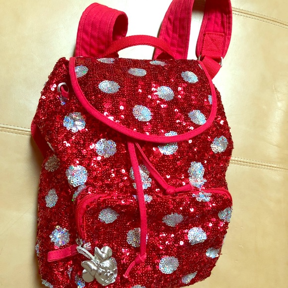 disney minnie mouse sequin backpack